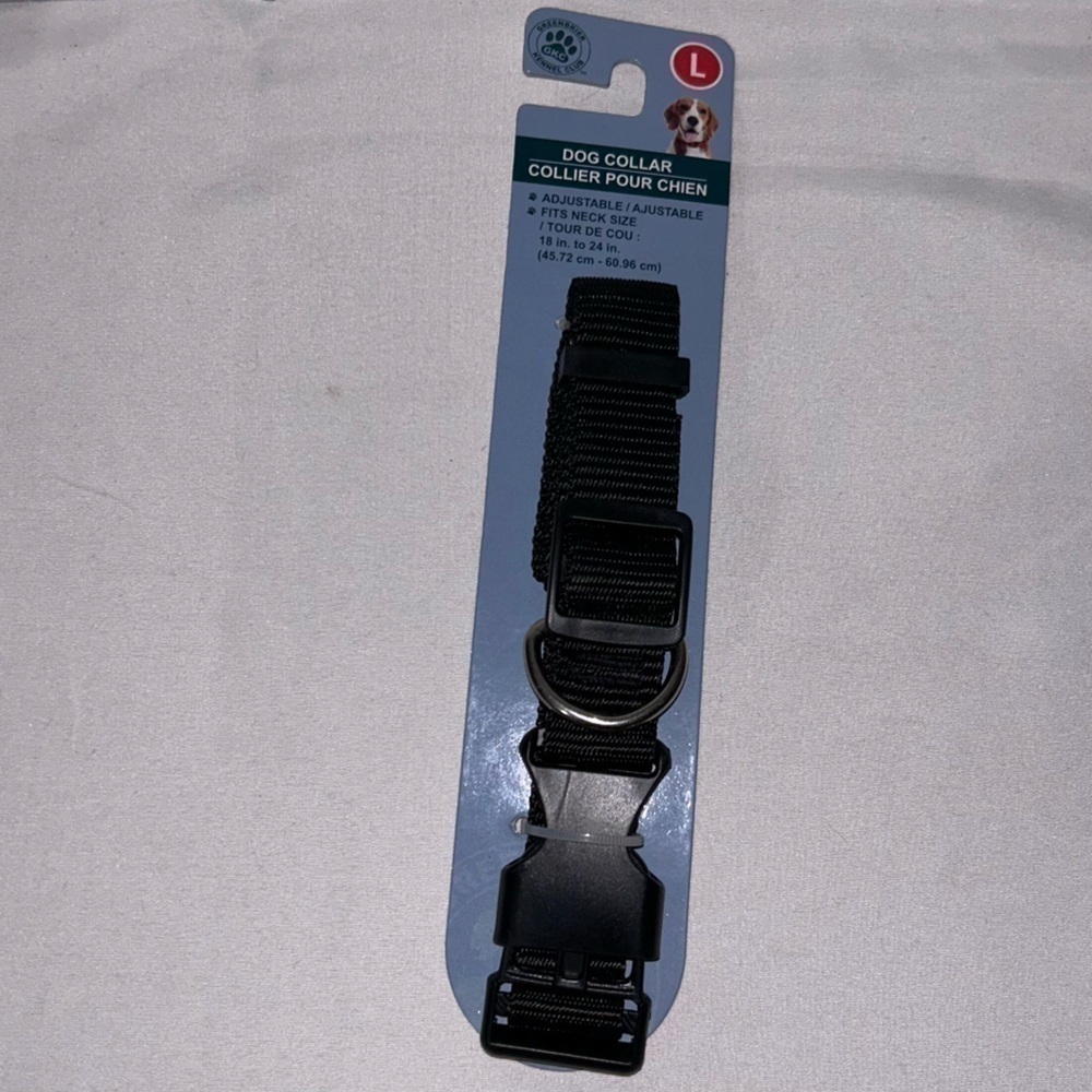 Pet Collar Adjustable Solid Snap Clasp Closure Large Dog Collar Kennel Club GKC